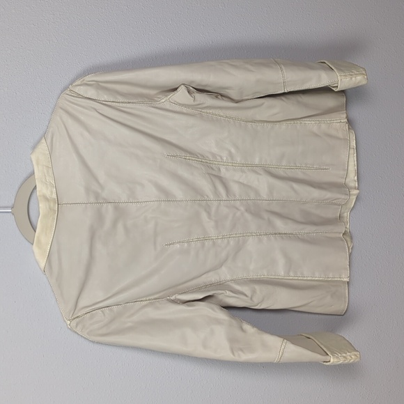 Armani Collezioni Vintage 2000's Leather Jacket 100% Angelo lamb skin Size 8 - Picture 9 of 11